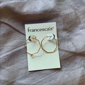 Gold Geometric Hoops from Francesca’s